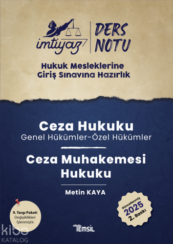 İmtiyaz HMGS Ders Notları Anayasa Hukuku | Metin Kaya | Temsil Kitap