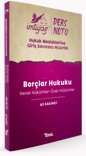 İmtiyaz Hmgs Ders Notları Borçlar Hukuku (Genel Hükümler-Özel Hükümler