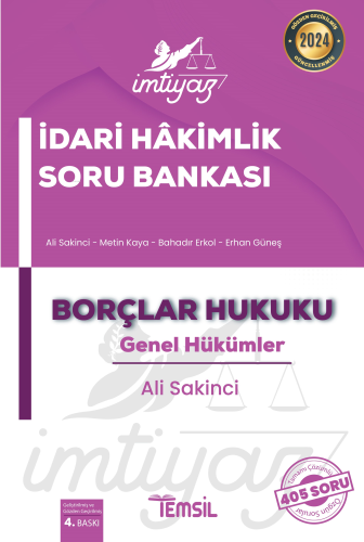 İmtiyaz İdari Hakimlik Soru Bankası Borçlar Hukuku Genel Hükümler | Al