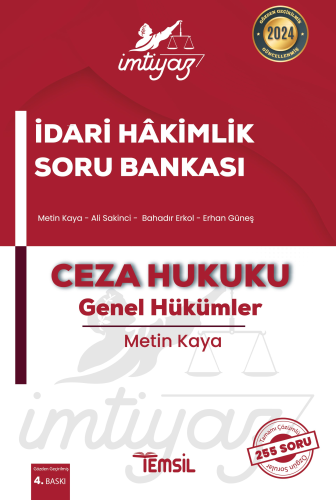 İmtiyaz İdari Hakimlik Soru Bankası Ceza Hukuku - Genel Hükümler | Met