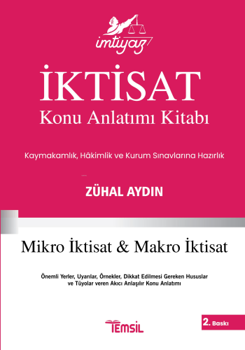 İmtiyaz İktisat Konu Anlatımı Kitabı | Zühal Aydın | Temsil Kitap