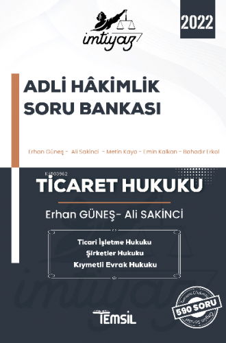 İmtiyaz Ticaret Hukuku Adli Hakimlik Soru Bankası Ticaret Hukuku | Er