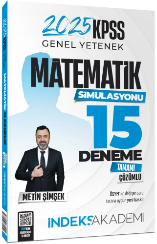 İndeks Akademi 2025 KPSS Matematik 15 Deneme Çözümlü | Metin Şimşek | 