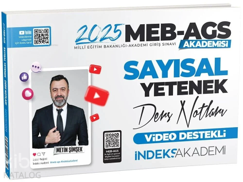 İndeks Akademi 2025 MEB-AGS Akademisi Sayısal Yetenek Video Ders Notla