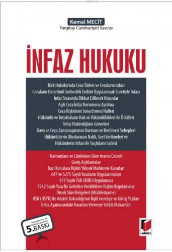 İnfaz Hukuku | Kemal Mecit | Adalet Yayınevi