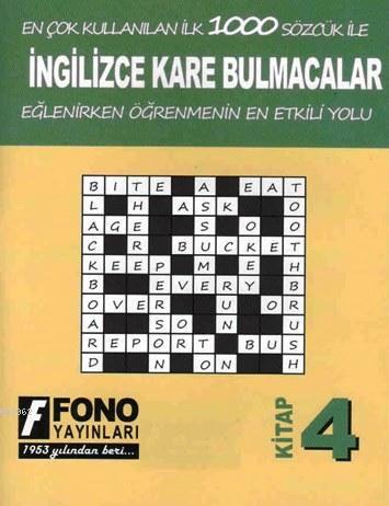 İngilizce Kare Bulmacalar 4 | Deniz Meriç | Fono Yayınları