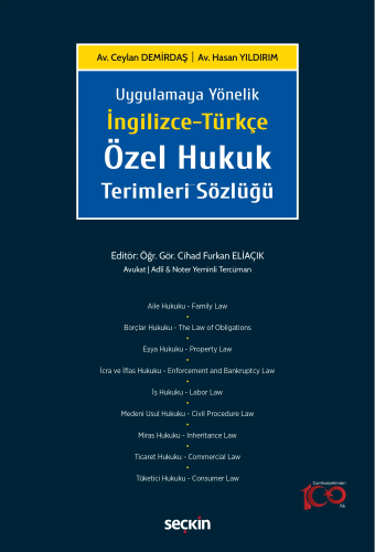 İngilizce–Türkçe Özel Hukuk Terimleri Sözlüğü;Uygulamaya Yönelik | Has