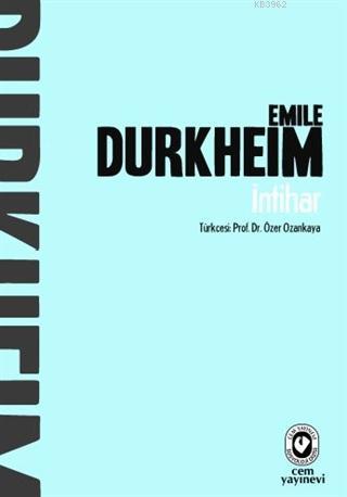 İntihar | Emile Durkheim | Cem Yayınevi