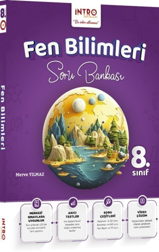 İntro Yayınları 8. Sınıf Fen Bilimleri Soru Bankası | Merve Yılmaz | İ