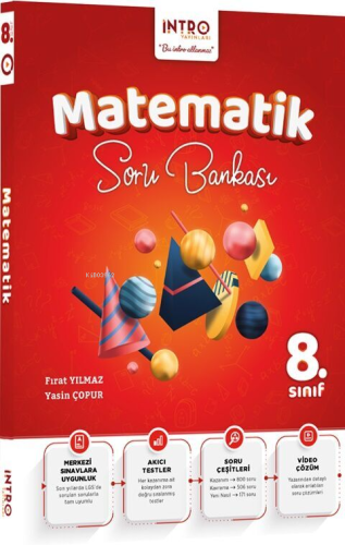 İntro Yayınları 8. Sınıf Matematik Soru Bankası | Fırat Yılmaz | İntro