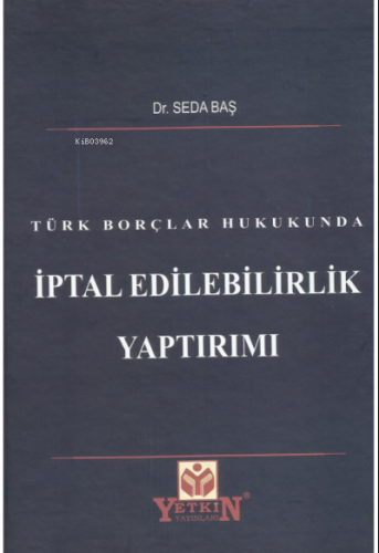 İptal Edilebilirlik Yatırım | Seda Baş | Yetkin Yayınları