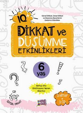 IQ+ Dikkat ve Düşünme Etkinlikleri 6 Yaş; 3 Kitap + 3 cd | Berkay Dinç