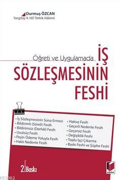 İş Sözleşmesinin Feshi | Durmuş Özcan | Adalet Yayınevi