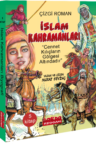 İslam Kahramanları (Çizgi Roman 5 Kitap Set) | Murat Sevinç | Bordo Re