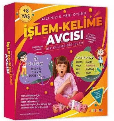 İşlem Kelime Avcısı Kutu Oyunu | Kolektif | Artenino Hobi Yayıncılık