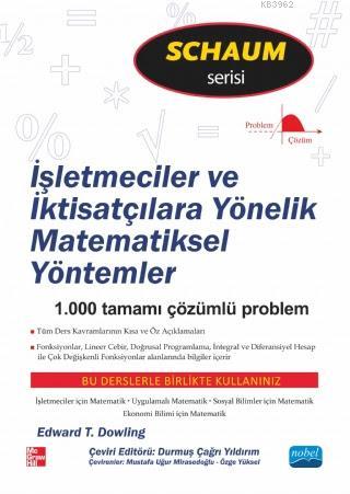 İşletmeciler ve İktisatçılara Yönelik Matematiksel Yöntemler | Edward 