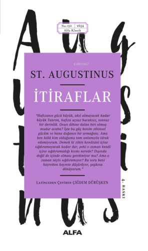 İtiraflar | Saint Augustinus | Alfa Basım Yayım Dağıtım