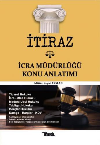 İtiraz İcra Müdürlüğü Konu Anlatımı | Reşat Arslan | Temsil Kitap