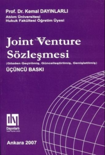 Joint Venture Sözleşmesi | Kemal Dayınlarlı | Dayınlarlı Yayıncılık