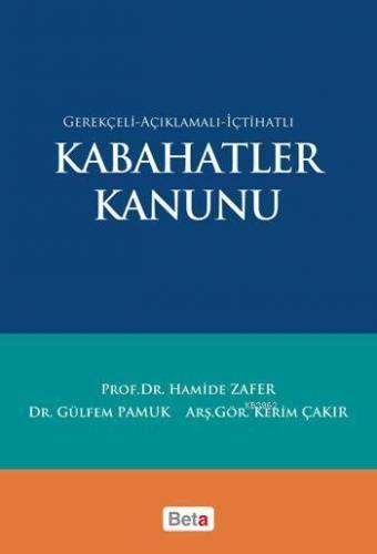 Kabahatler Kanunu | Hamide Zafer | Beta Akademik