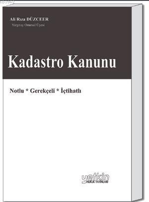 Kadastro Kanunu | Ali Rıza Düzceer | Yetkin Yayınları