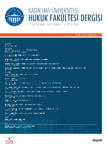 Kadir Has Üniversitesi Hukuk Fakültesi Dergisi Cilt:10 Sayı:2 Aralık 2