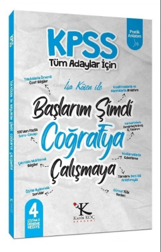 Kadir Koç Akademi KPSS Başlarım Şimdi Coğrafya Çalışmaya Ders Notları 