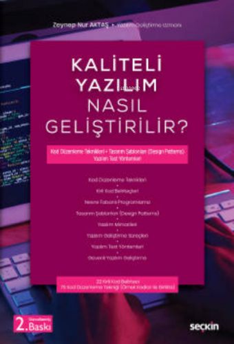 Kaliteli Yazılım Nasıl Geliştirilir? | Zeynep Nur Aktaş | Seçkin Yayın