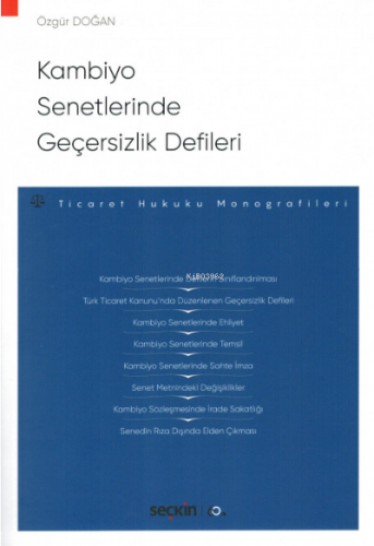 Kambiyo Senetlerinde Geçersizlik Defileri | Özgür Doğan | Seçkin Yayın