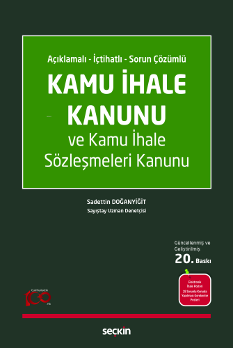 Kamu İhale Kanunu ve Kamu İhale Sözleşmeleri Kanunu | Sadettin Doğanyi