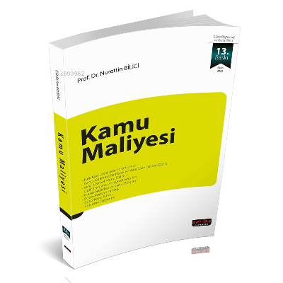 Kamu Maliyesi | Nurettin Bilici | Savaş Yayınevi