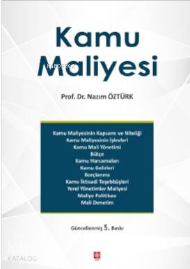 Kamu Maliyesi | Nazım Öztürk | Ekin Kitabevi Yayınları