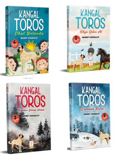 Kangal Toros Serisi 2.Sınıf Okuma Seti 8-14 Yaş (4 Kitap Set) | Mehmet