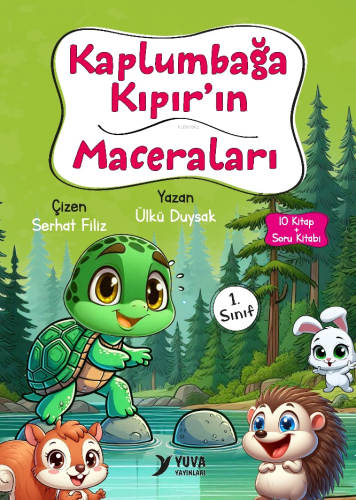 Kaplumbağa Kıpır'ın Maceraları;10 Kitap + Soru Kitabı | Ülkü Duysak | 