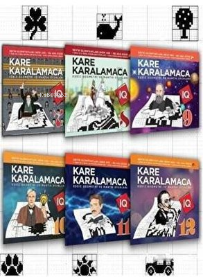 Kare Karalamaca Seti 2 - 7'den 70'e Akıl ve Mantık Oyunları - 6 Kitap 