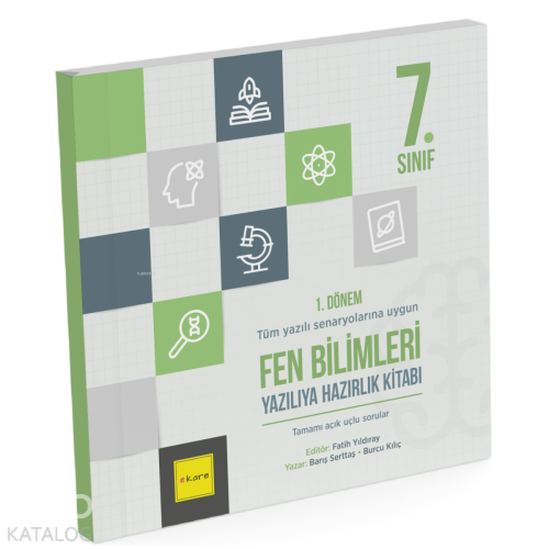 Kare Yayınları 7. Sınıf 1. Dönem Fen Bilimleri Yazılıya Hazırlık Kitab