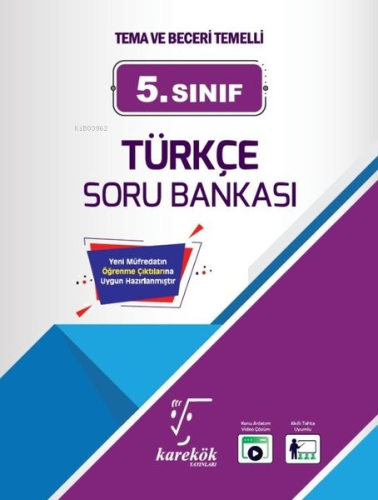 Karekök 5. Sınıf Türkçe Soru Bankası | Kolektif | Karekök Yayınları (H