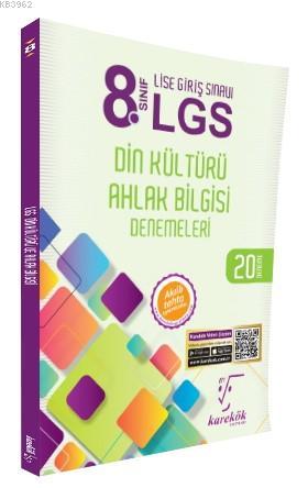 Karekök Yayınları 8. Sınıf LGS Din Kültürü Ahlak Bilgisi 20 Deneme Kar