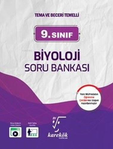 Karekök Yayınları 9. Sınıf Biyoloji Soru Bankası | Kolektif | Karekök 