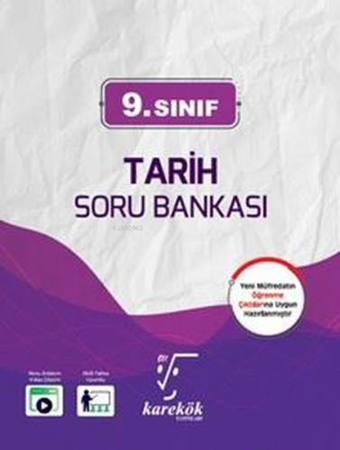 Karekök Yayınları 9 .Sınıf Tarih Soru Bankası | Kolektif | Karekök Yay