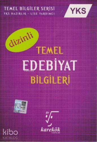 Karekök Yayınları YKS Temel Edebiyat Bilgileri Dizinli Karekök | Harun