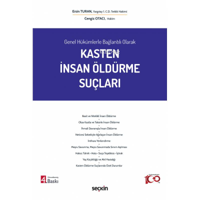 Kasten İnsan Öldürme Suçları | Cengiz Otacı | Seçkin Yayıncılık