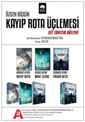 Kayıp Rota Üçlemesi Seti - 3 Kitap Takım | Özgen Biçgin | Eksik Parça 