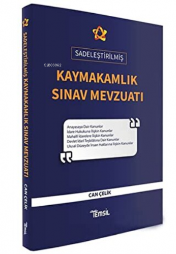 Kaymakamlık Sınav Mevzuatı (Sadeleştirilmiş) | Can Çelik | Temsil Kita