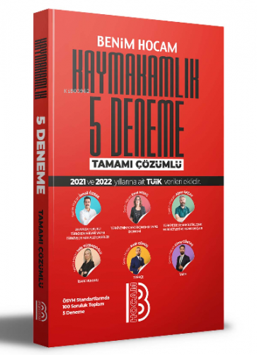 Kaymakamlık Tamamı Çözümlü 5 Deneme Sınavı | Kolektif | Benim Hocam Ya