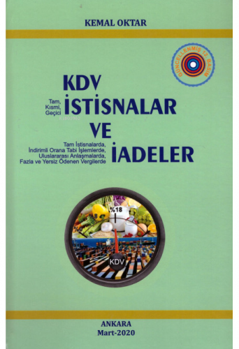 KDV İstisnalar ve İadeler | Kemal Oktar | Yazarın Kendi Yayını