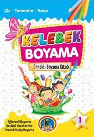 Kelebek Boyama Kitabı 8 Kitap Takım | Kolektif | Karatay Yayınları