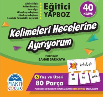 Kelemeleri Hecelerine Ayırıyorum - Eğitici Yapboz | Bahar Sarıkaya | M