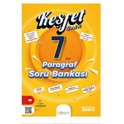 Keşfet Paragraf Soru Bankası | Kolektif | Günay Yayıncılık