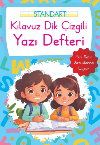 Kılavuz Dik Çizgili Yazı Defteri Büyük Boy - Mavi | Kolektif | Parıltı